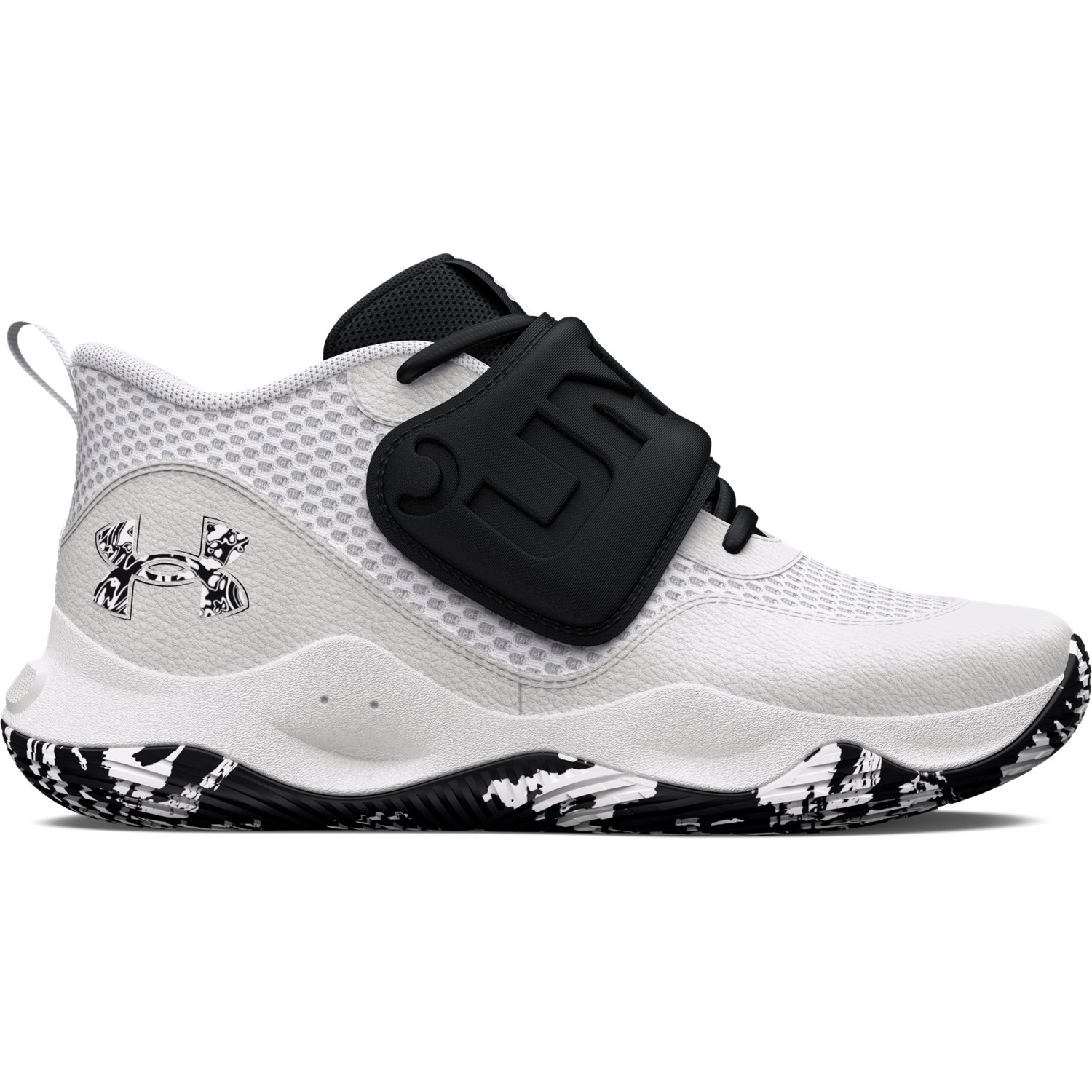 Grade School) Under Armour Zone BB 2 'Black White' 3026637‑003