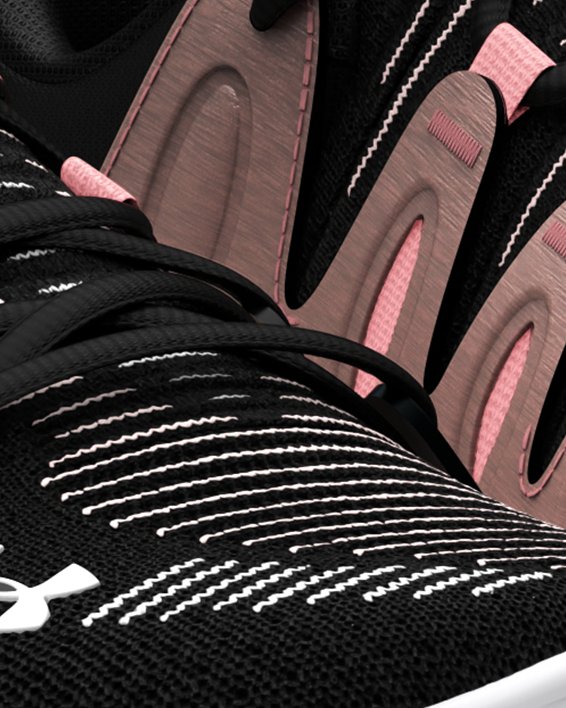 女士UA Flow Breakthru 4籃球鞋 in Black image number 3
