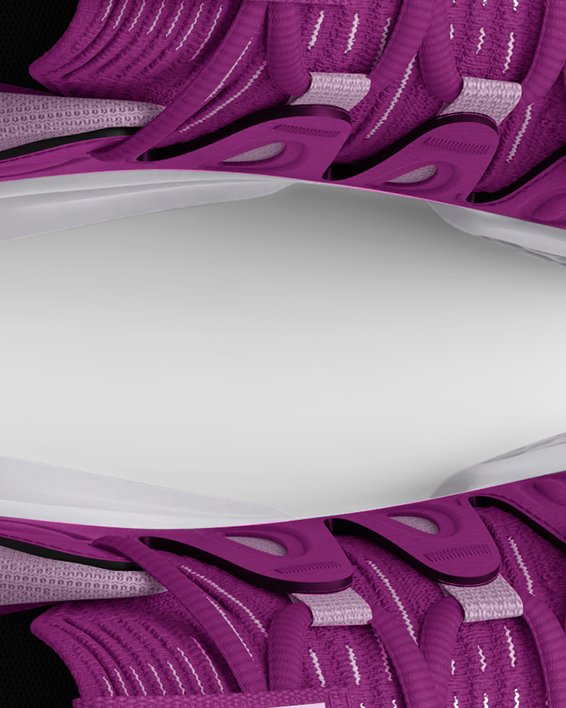 女士UA Flow Breakthru 4籃球鞋 in Purple image number 2