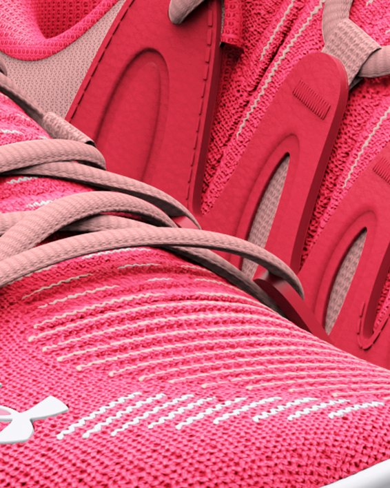 Women's UA Flow Breakthru 4 Basketball Shoes in Pink image number 3