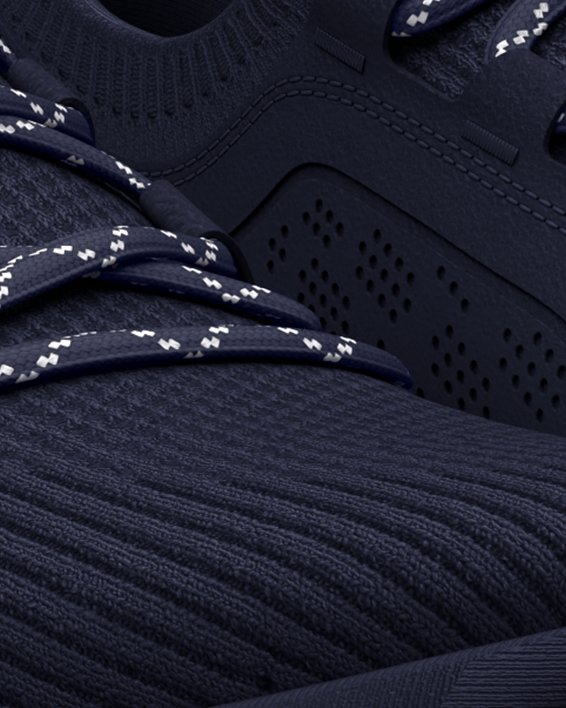 Men's UA HOVR™ Phantom 3 SE Suede Running Shoes, Blue, pdpMainDesktop image number 3