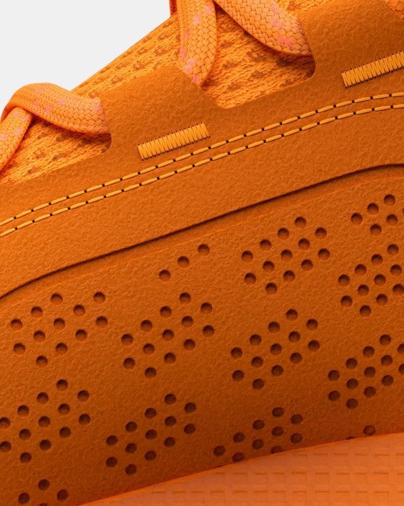 Men's UA HOVR™ Phantom 3 SE Suede Running Shoes in Orange image number 1