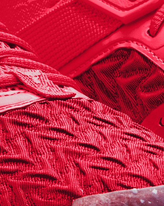 Unisex Project Rock 6 Holiday Training Shoes, Red, pdpMainDesktop image number 3