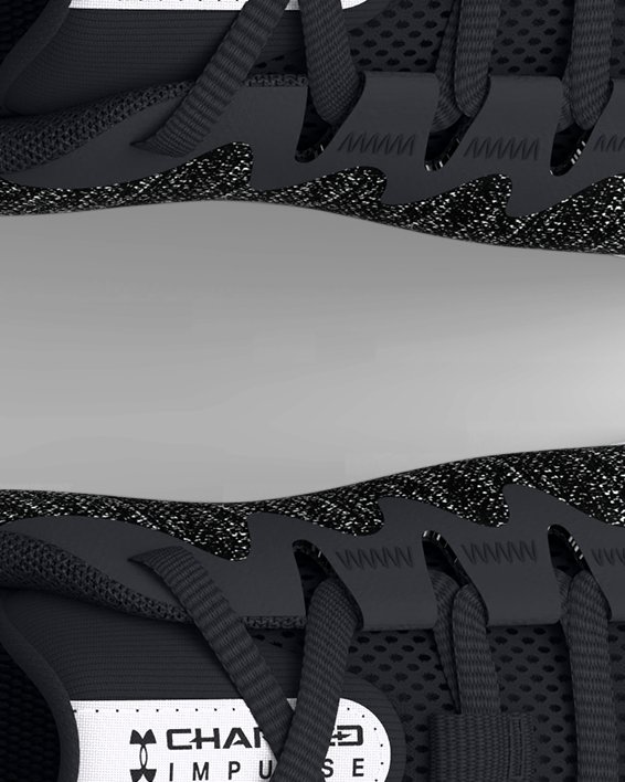 Chaussure de course UA Charged Impulse 3 Knit pour homme, Black, pdpMainDesktop image number 2