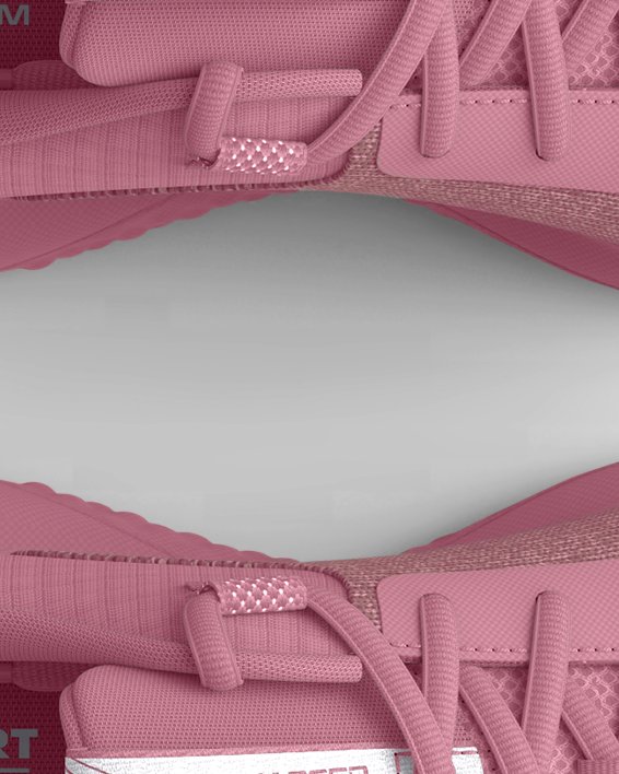 女士UA Charged Revitalize跑鞋 in Pink image number 2