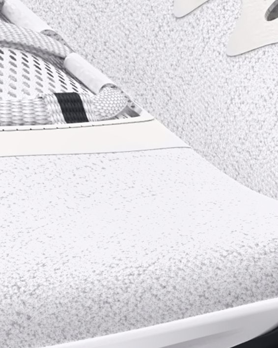 Chaussure de course UA Charged Impulse 3 Knit pour femme, White, pdpMainDesktop image number 3