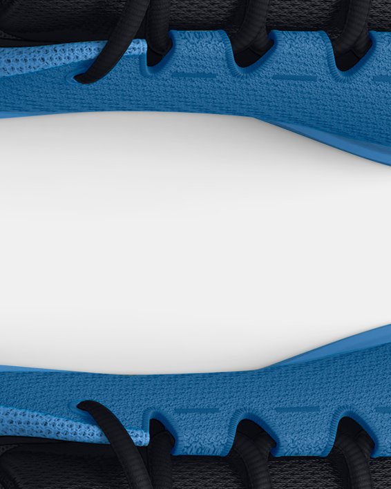Boys' Grade School UA Charged Pursuit 3 Big Logo Running Shoes, Blue, pdpMainDesktop image number 2