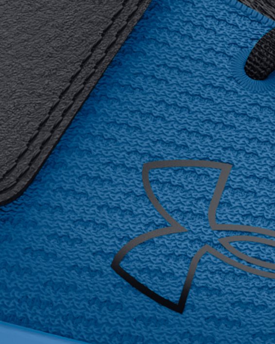 Scarpe da corsa Pre-School UA Pursuit 3 AC Big Logo da ragazzo, Blue, pdpMainDesktop image number 0