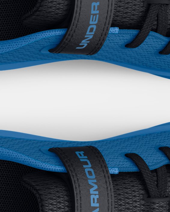 Boys' Pre-School UA Pursuit 3 AC Big Logo Running Shoes, Blue, pdpMainDesktop image number 2