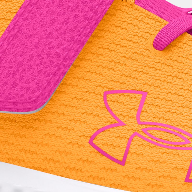 Zapatillas de running Under Armour Pursuit 3 AC Big Logo para niña (2-5 años) Nova Naranja / Nova Naranja / Rebel Rosa 27.5