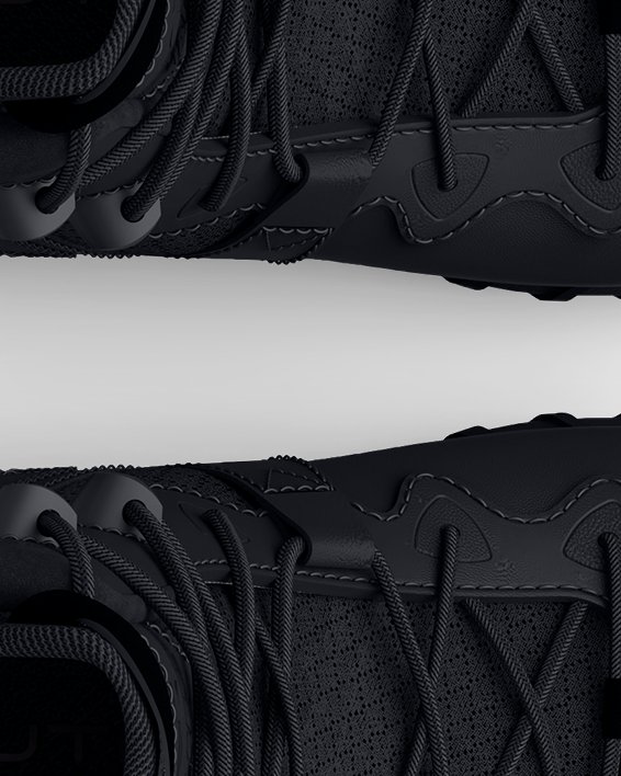 รองเท้าบูท UA Micro G® Valsetz Leather Waterproof Zip Tactical สำหรับผู้ชาย in Black image number 2