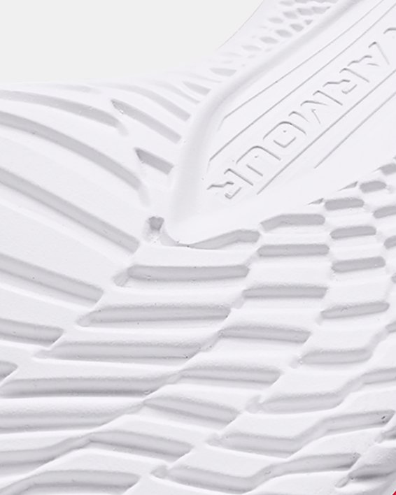 Unisex UA Flow Velociti Elite Running Shoes in White image number 4