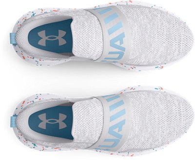 Women's UA Surge 3 Slip Paint Splatter Running Shoes image number 2