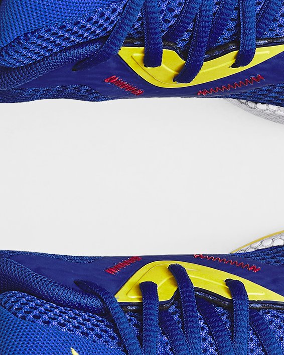 Unisex Curry UA HOVR™ Splash 3 Basketball Shoes in Blue image number 2