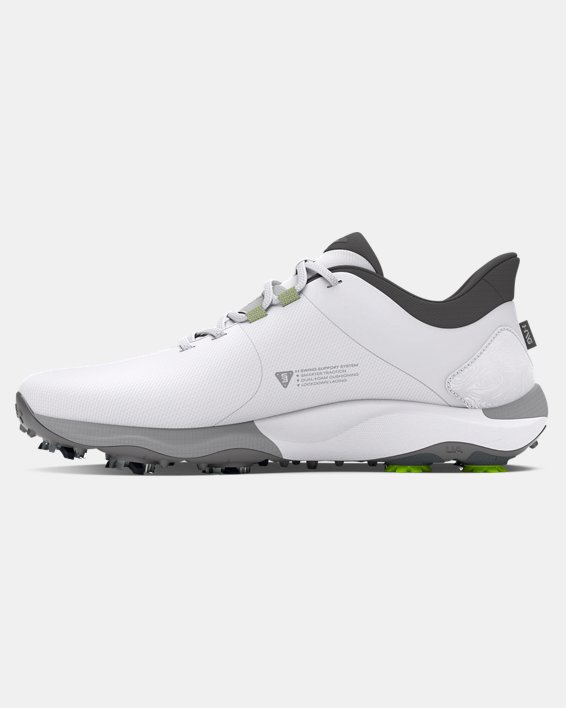 Under Armour Drive Pro Golf Shoes - White/Grey/Gold Under Armour Drive Pro Golf Shoes - White/Grey/Gold