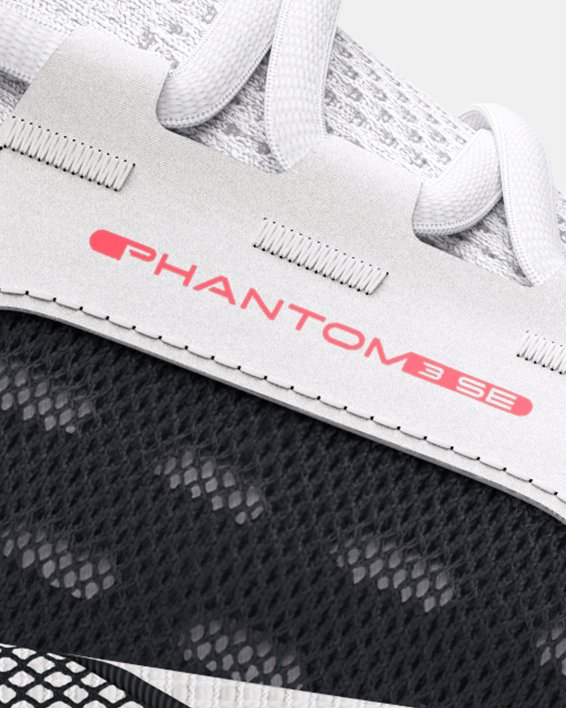 Grade School UA HOVR™ Phantom 3 SE Running Shoes, White, pdpMainDesktop image number 0