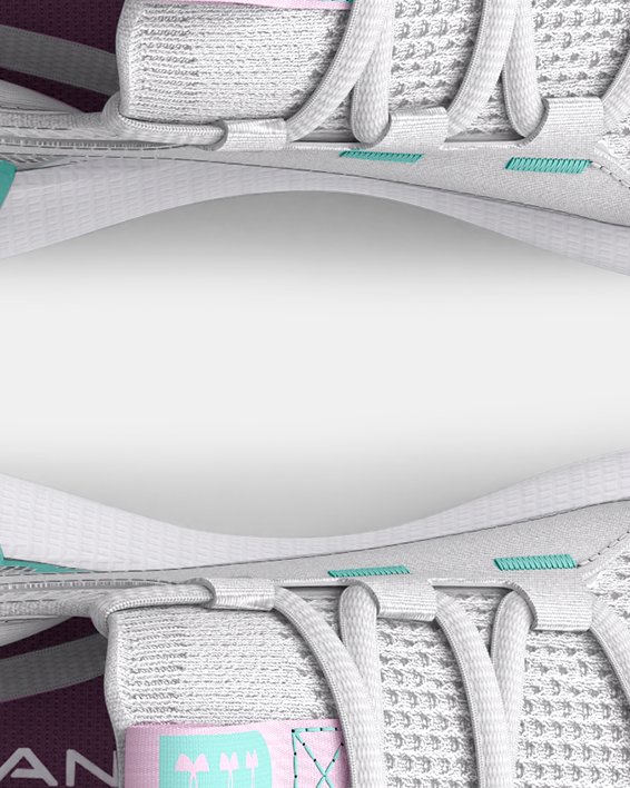 Grade School UA HOVR™ Phantom 3 SE Running Shoes in Gray image number 2