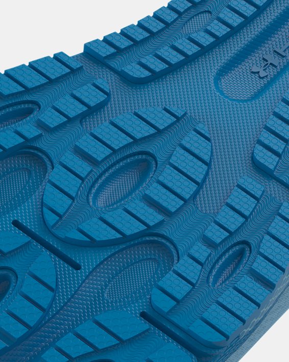 男士UA HOVR™ Machina Inclement Weather跑鞋 in Blue image number 4