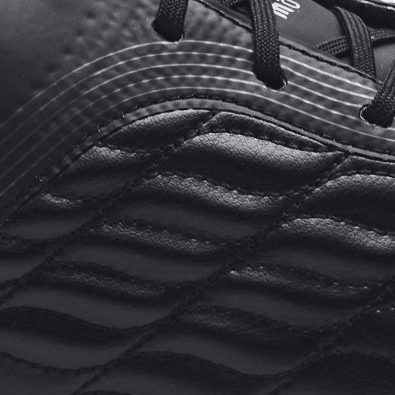 Chaussure de football Under Armour Clone Magnetico Pro 3 FG unisexe Noir / Noir / Metallique Argent 47.5