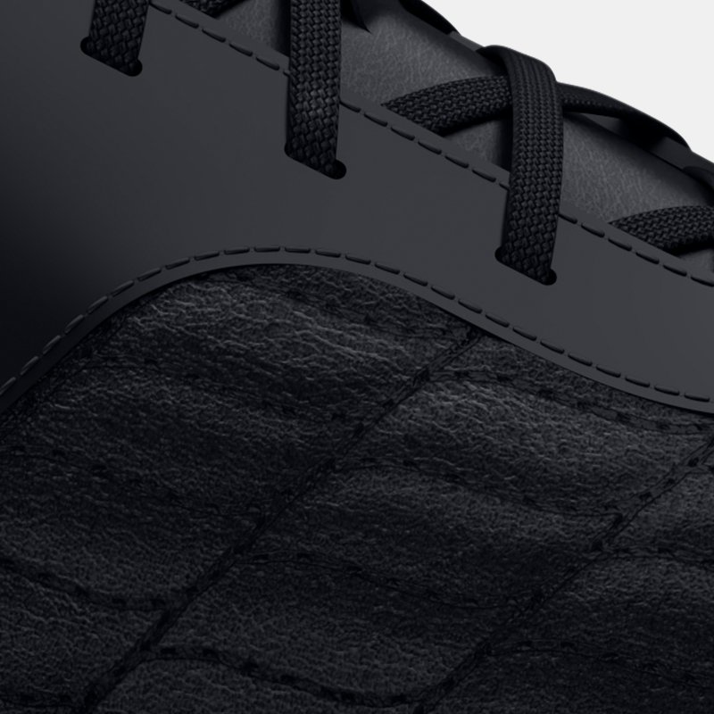 Chaussure de football Under Armour Clone Magnetico Select 3 FG unisexe Noir / Noir / Metallique Argent 45.5