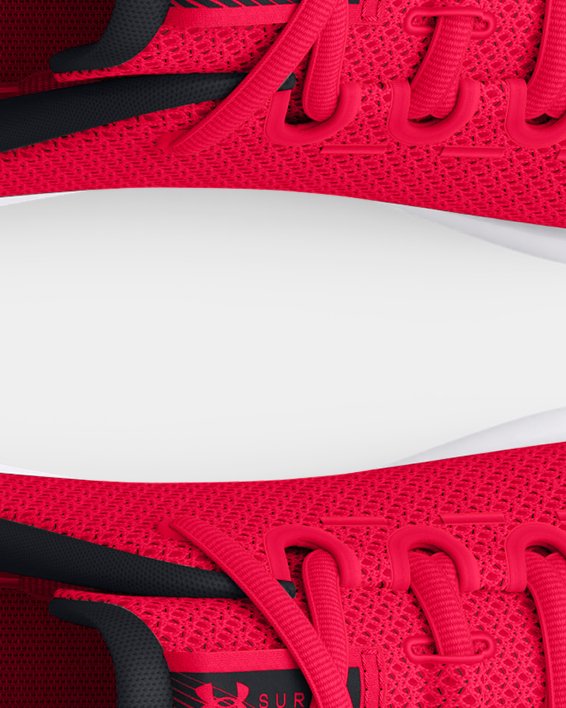 Boys' Grade School UA Surge 4 Running Shoes, Red, pdpMainDesktop image number 2