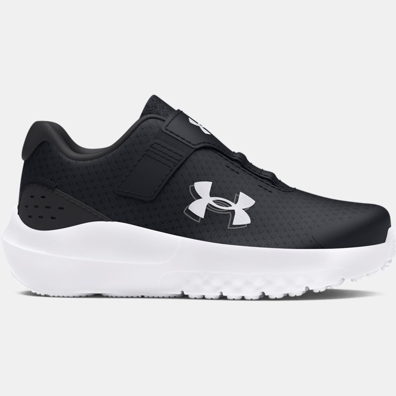 Boys' Infant Under Armour Surge 4 AC Running Shoes Black / Anthracite / White 25