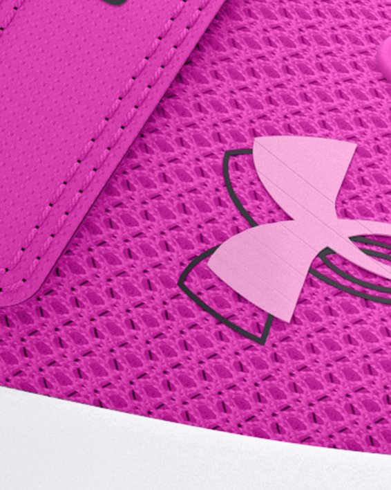 Girls' Pre-School UA Surge 4 AC Running Shoes, Purple, pdpMainDesktop image number 0