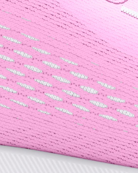 Girls' Grade School UA Rogue 4 Running Shoes, Pink, pdpMainDesktop image number 6