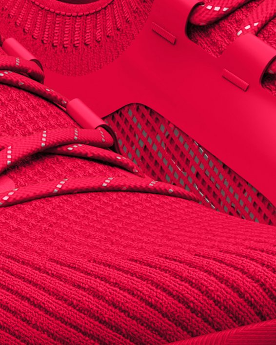 Unisex UA HOVR™ Phantom 3 SE Reflect Running Shoes in Red image number 3