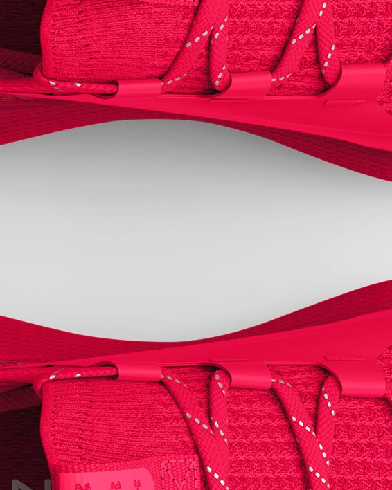 Unisex UA HOVR™ Phantom 3 SE Reflect Running Shoes in Red image number 2