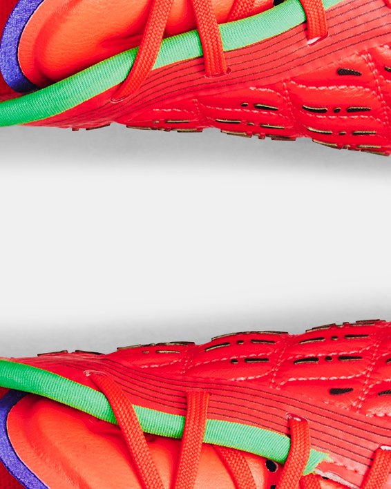 Women's UA Magnetico Elite 3 FG Football Boots, Red, pdpMainDesktop image number 2