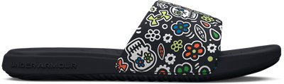 Sandalias UA Ansa Day of the Dead Unisex, Black, pdpMainDesktop image number 0