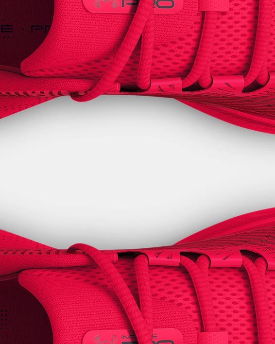 Men's UA Infinite Pro Running Shoes in Red image number 2