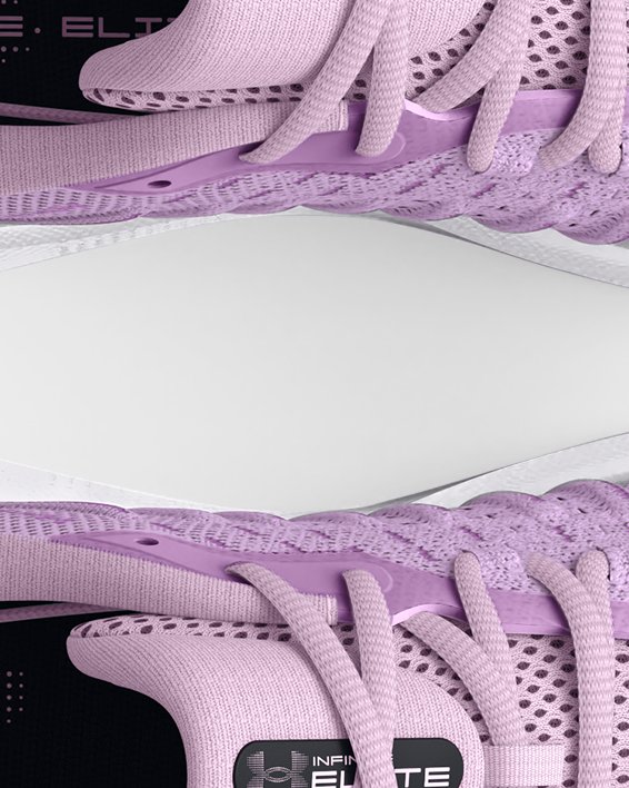 Women's UA Infinite Elite Running Shoes, Purple, pdpMainDesktop image number 2