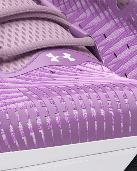 Women's UA Infinite Pro Running Shoes, Purple, pdpMainDesktop image number 3