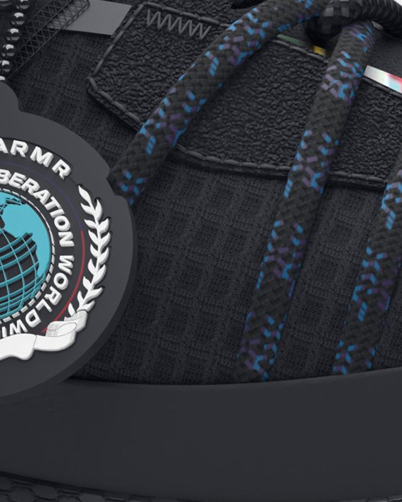 Unisex UA Fat Tire Venture Pro Black History Month Shoes in Black image number 0