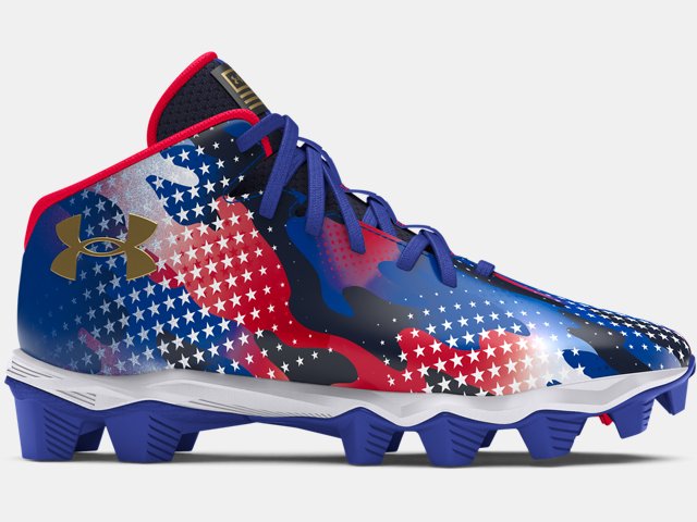 Boys' UA Spotlight Franchise 4 RM USA Jr. Football Cleats