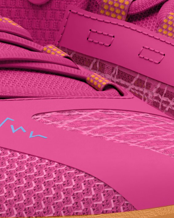 Chaussure de training UA Reign 6 pour femme, Pink, pdpMainDesktop image number 3