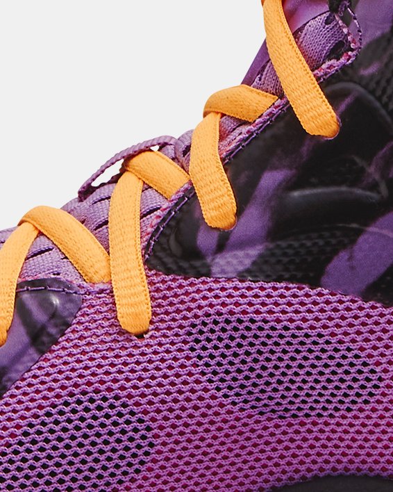 Unisex Curry Spawn FloTro Basketball Shoes, Purple, pdpMainDesktop image number 1