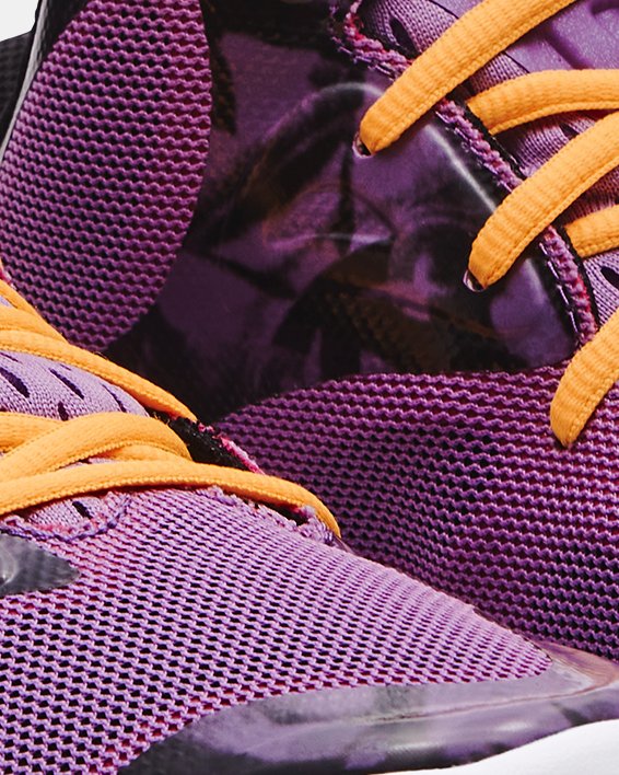 Unisex Curry Spawn FloTro Basketball Shoes, Purple, pdpMainDesktop image number 3