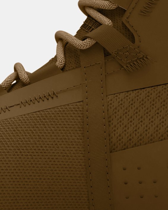 Chaussure militaire UA Valsetz Mid pour homme, Brown, pdpMainDesktop image number 1