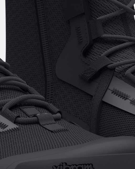 Men's UA Valsetz Zip Tactical Boots, Black, pdpMainDesktop image number 3