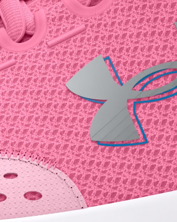 Girls' Grade School UA Surge 4 Printed Running Shoes, Pink, pdpMainDesktop image number 5