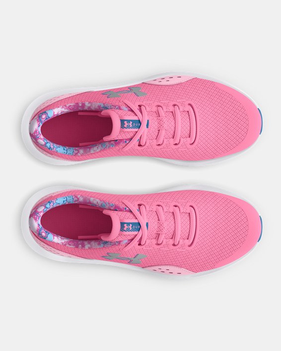 Girls' Grade School UA Surge 4 Printed Running Shoes