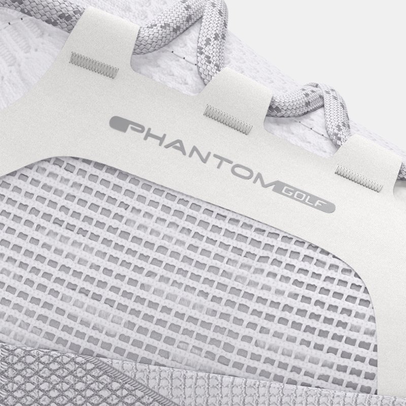 Men's  Under Armour  Phantom Golf Shoes White / White / Mod Gray 10.5