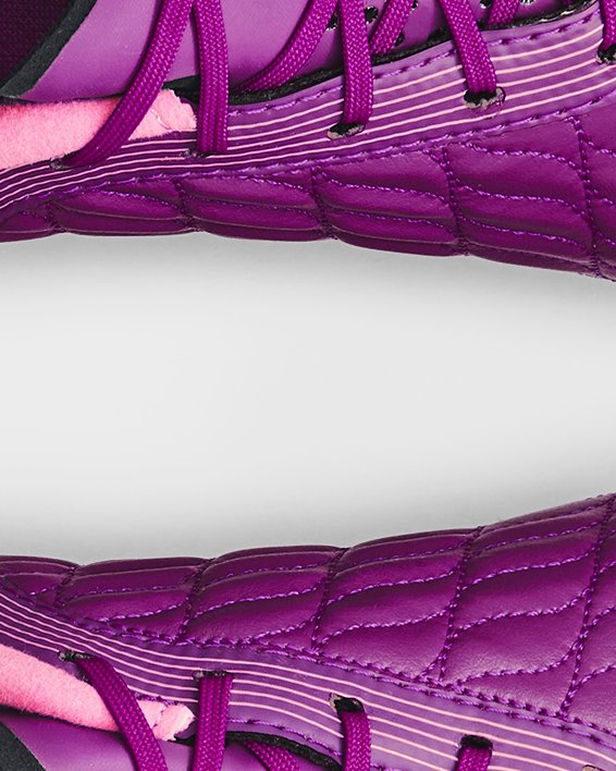Tenis de fútbol UA Magnetico Pro 3 FG para mujer, Purple, pdpMainDesktop image number 2