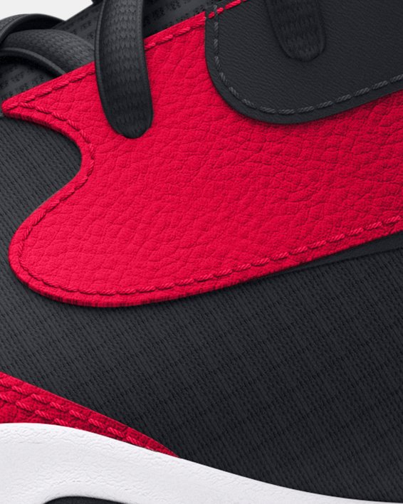 Unisex UA Lockdown 7 Low Basketball Shoes, Red, pdpMainDesktop image number 5