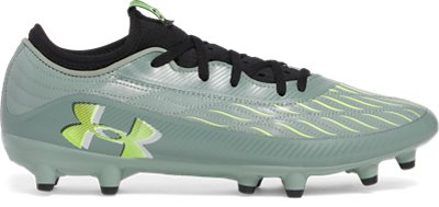 Under Armour Green Magnetico Select 4 Fg Soccer Cleats Silica / Silica / High Vis Yellow Size 11