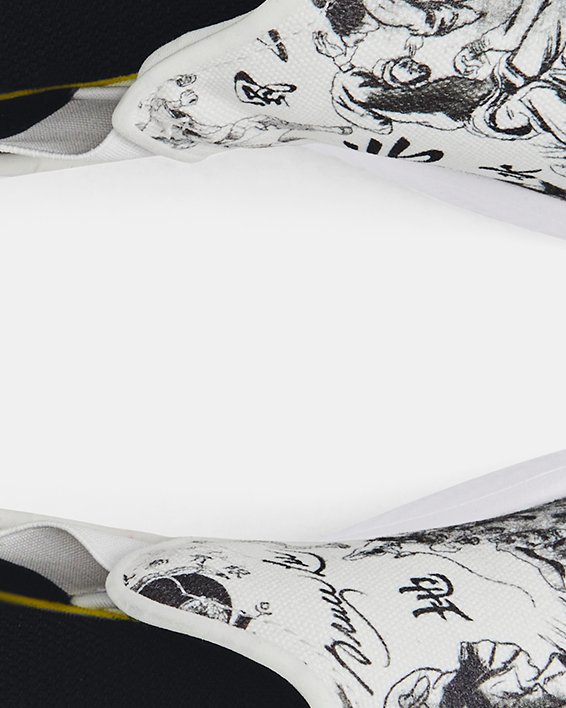 Unisex Curry x Bruce Lee SlipSpeed™ Shoes in White image number 2