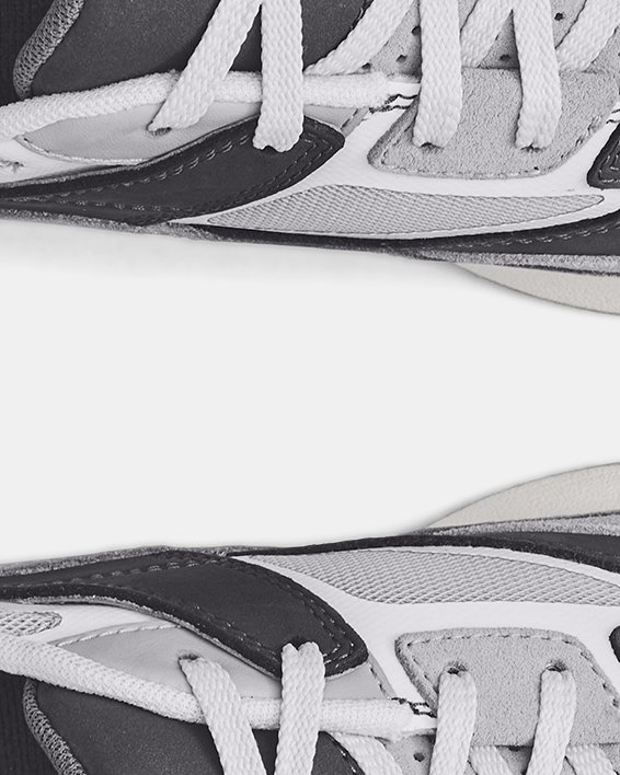 Unisex UA Forge 96 Shoes in Gray image number 2